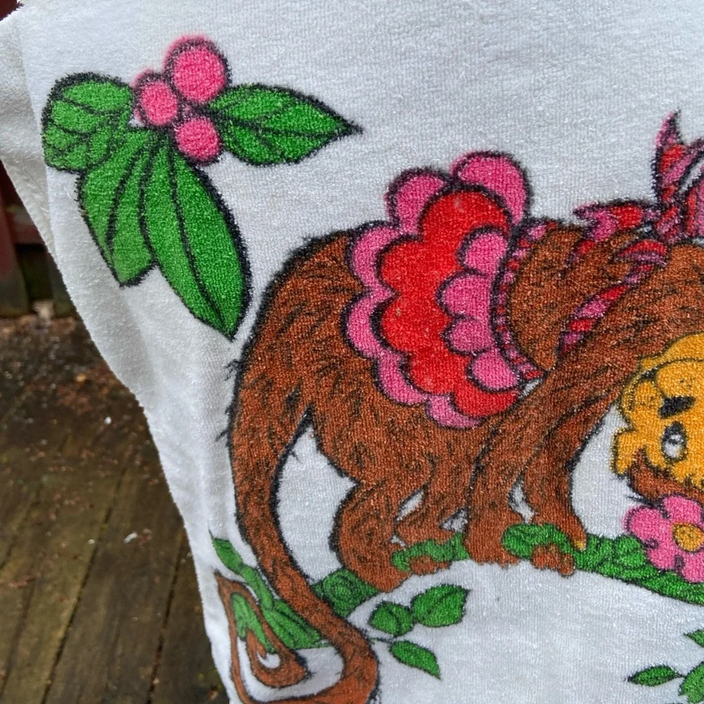 Cannon Monkey Towel Handmade Cover Up